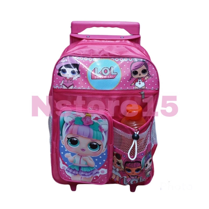 [BAYAR DITEMPAT] NEW !! TAS TROLI ANAK SD KARAKTER LOL/BTS TAS PUNGGUNG FASHION