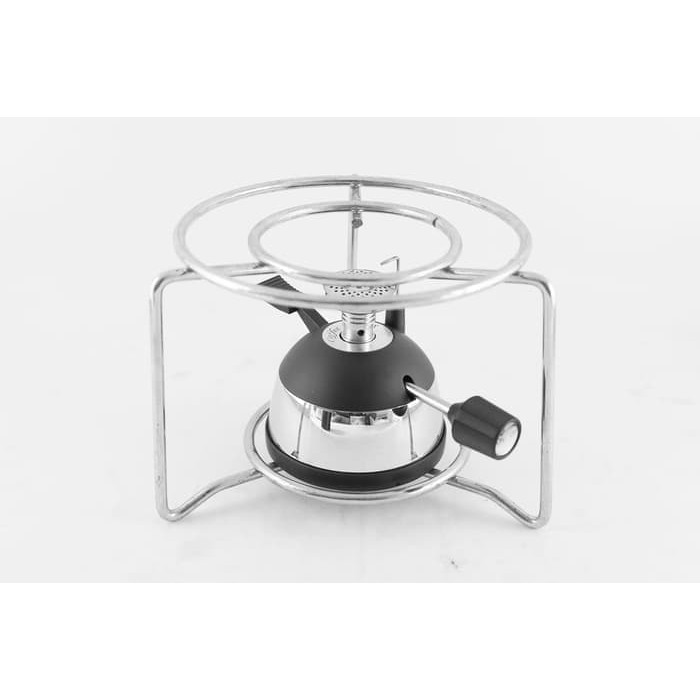 Paket Mini Gas Burner &amp; Stand Stainless Dudukan Kompor Kopi 2457