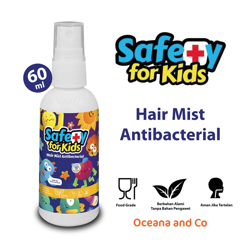 Hair Mist Antiseptic 60ml By SAFETY FOR KIDS SANITIZER