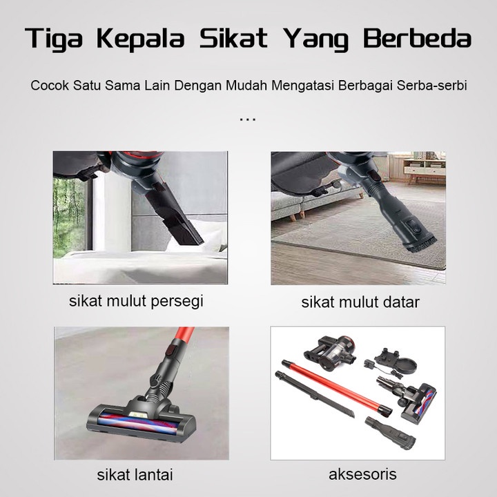 WEYON Supersonik Cordless Vacum Cleaner Wireless Penyedot Debu