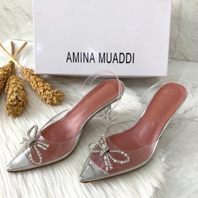 SANDAL WANITA AMS-3527 TRANSPARAN 7CM