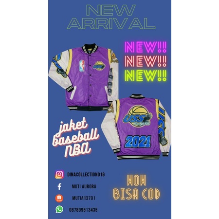 jaket baseball NBA