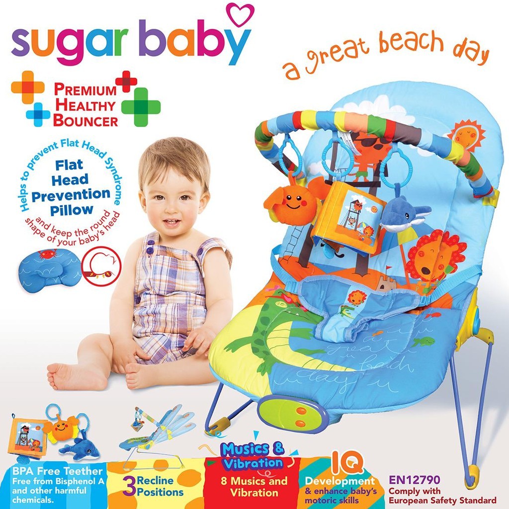 Bouncer 3 Recline Sugar Baby 30003/4/5 Ayunan Bayi