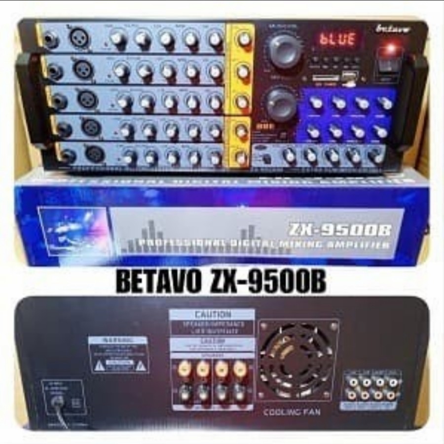 Power Ampli Betavo Zx9500b Bluetooth Bbe Proceccor amplifier Zx 9500b