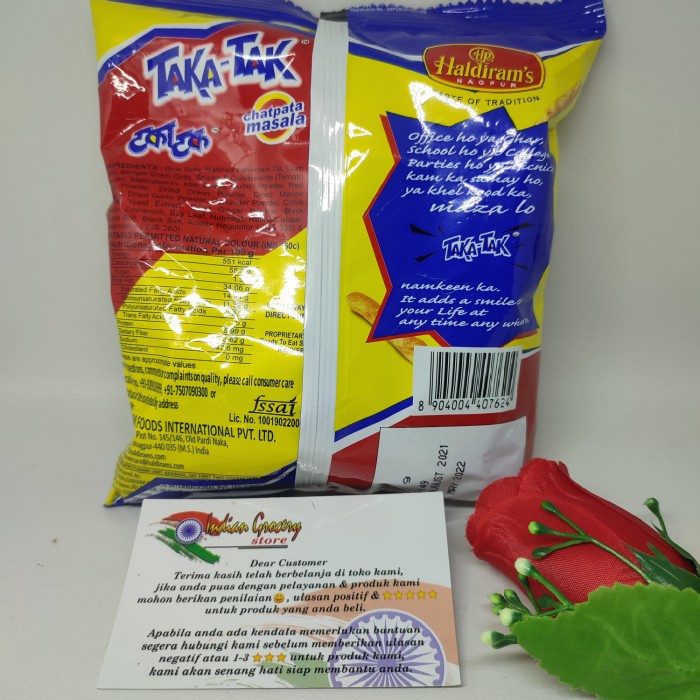 

HALDIRAM TAKA-TAK CHATPATA MASALA 55GR