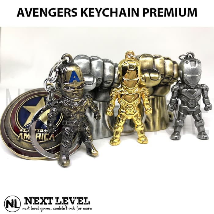 Avengers Keychain PREMIUM - Ironman , Hulk , Captain America , Thor