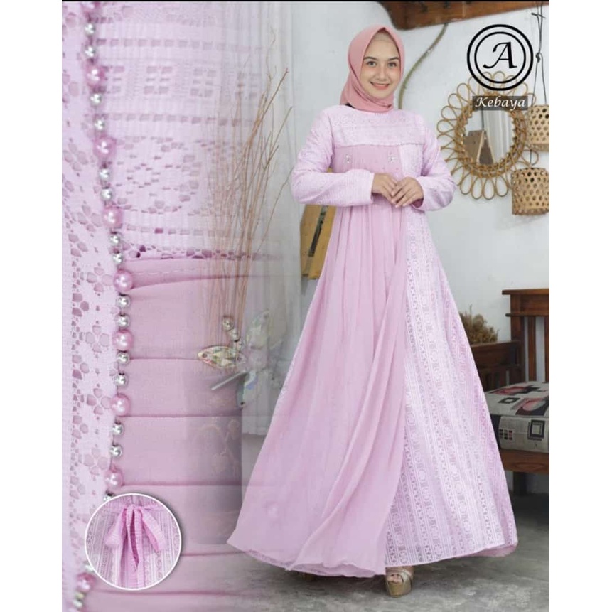 GAMIS BROKAT MALINAMIX CERUTTY BABYDOLL~FASHION GAMIS TERBARU~GAMIS KEKINIAN