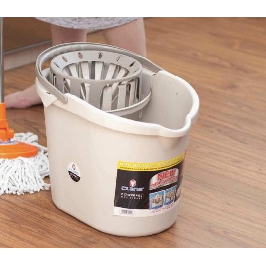 ➶ Ember Pel Powerpel Mop Bucket 13 Ltr 3111 Claris ✩