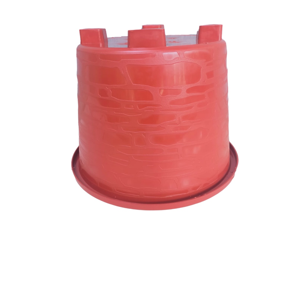 Pot Bunga Tanaman Merah Bata 03