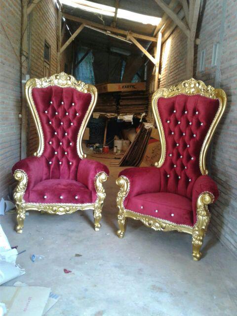 Sofa Princess Syahrini + Meja Kayu Jati, 2 Kursi Sofa Santai Plus Meja Model Terbaru