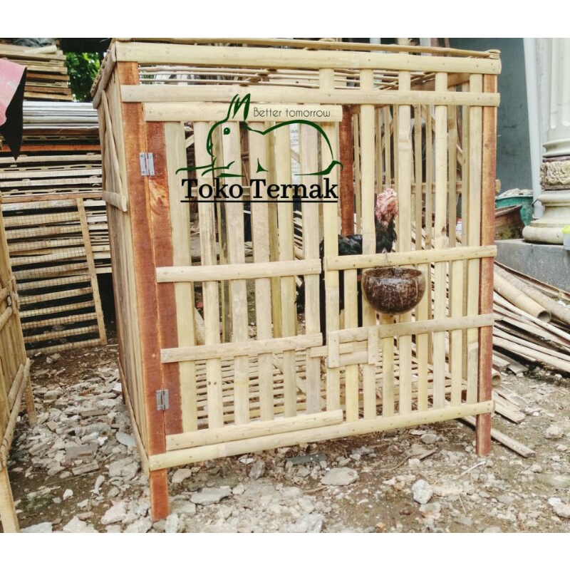 KANDANG AYAM BAMBU BONGKAR PASANG/RAKIT