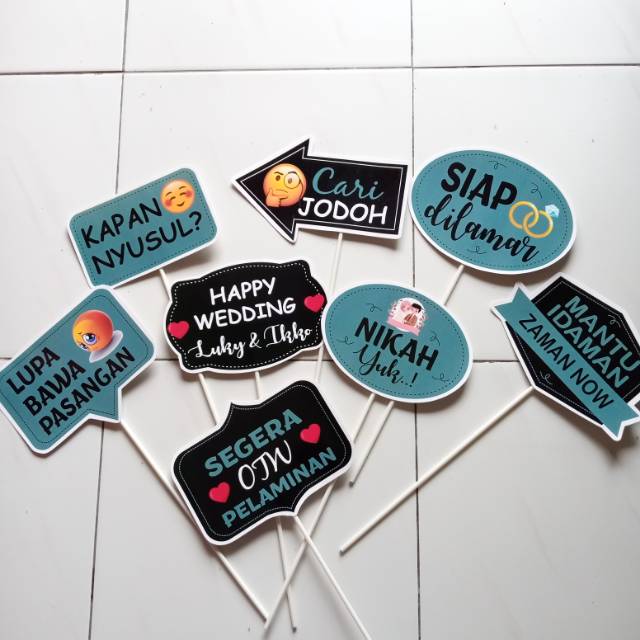 Property Photobooth wedding custom | props Photobooth