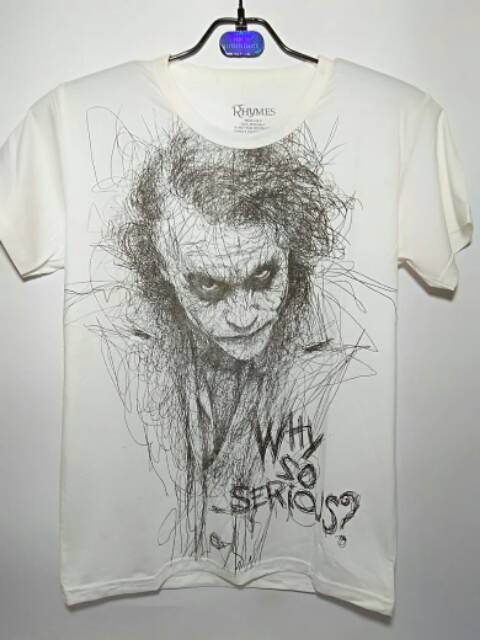 Kaos Anak Superhero Joker Why So Serious Rhymes Putih Baju Laki Laki Tanggung