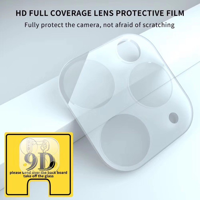 [ TOMCASES ] TEMPERED GLASS PROTECTIVE CAMERA 9D FILM FULL GLUE 9D HD