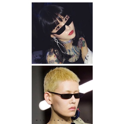 Kacamata【6】ins retro fashion men and women sunglasses