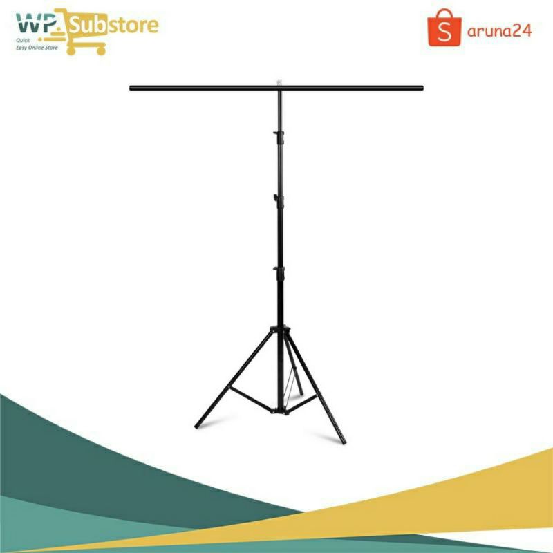 Mall Meking Tripod T-Shaped Bracket Stand Backdrop Foto Studio Background Frame 150 x 200 cm DD