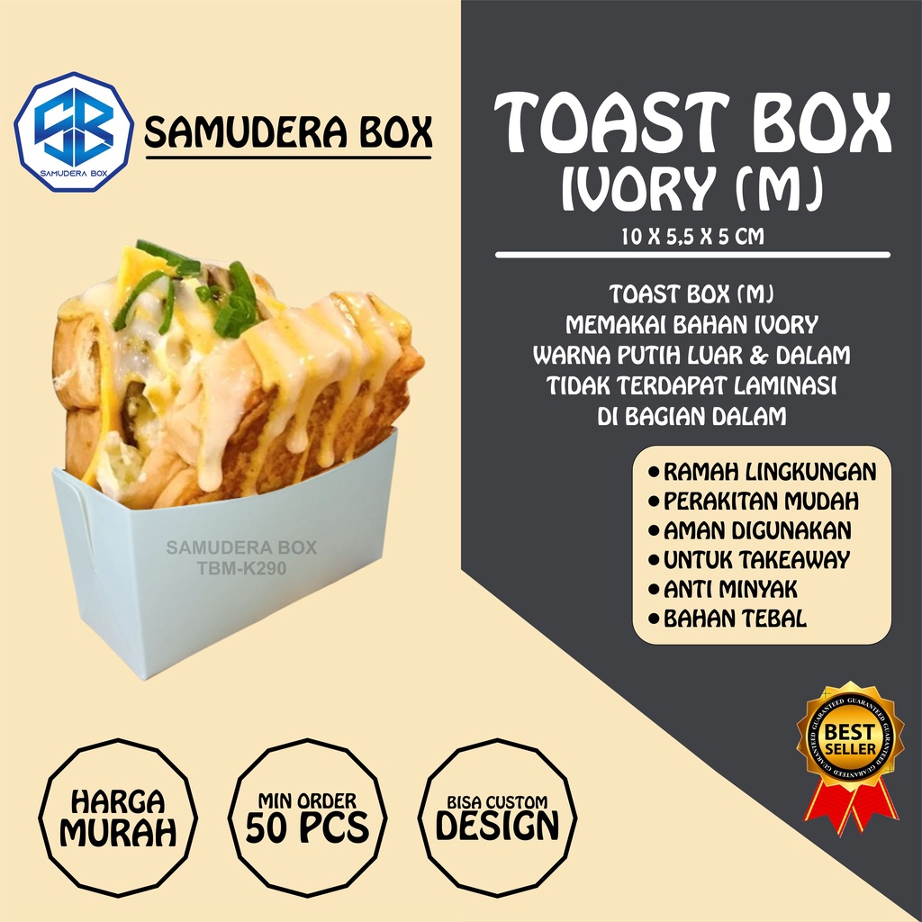 TOAST BOX M  -  IVORY (PUTIH)