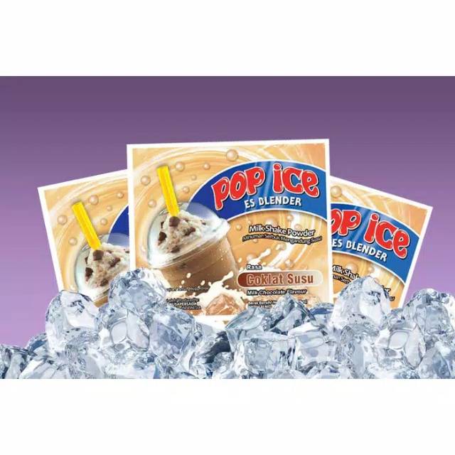 

POP ICE Minuman Serbuk Instan RASA COKLAT SUSU Netto 25 gram