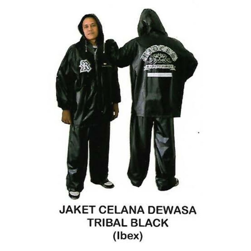 Jas Hujan Jaket Celana Tribal / Titan - Jas hujan jaket celana bahan semi karet