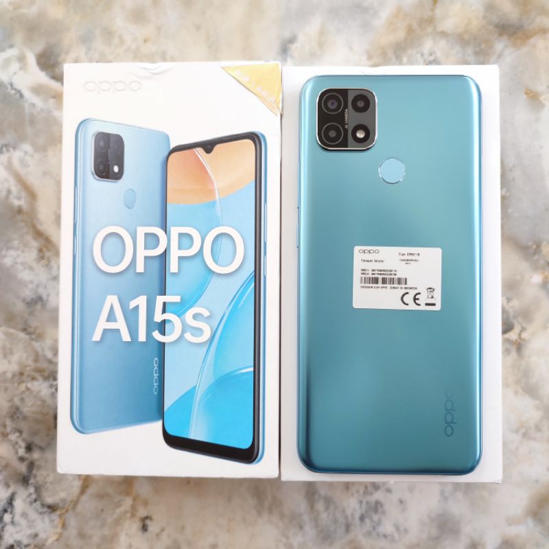 Oppo A15s 4/64 ram 4 internal 64 Gb seken mulus