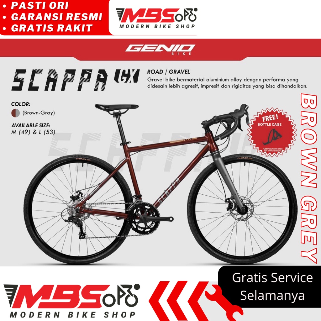 Sepeda Roadbike Genio  Scappa GX United Balap 700c