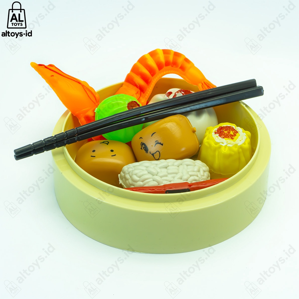 Mainan anak double dimsum package / mainan delicius food makanan jepang sushi lucu dan bagus ST1272