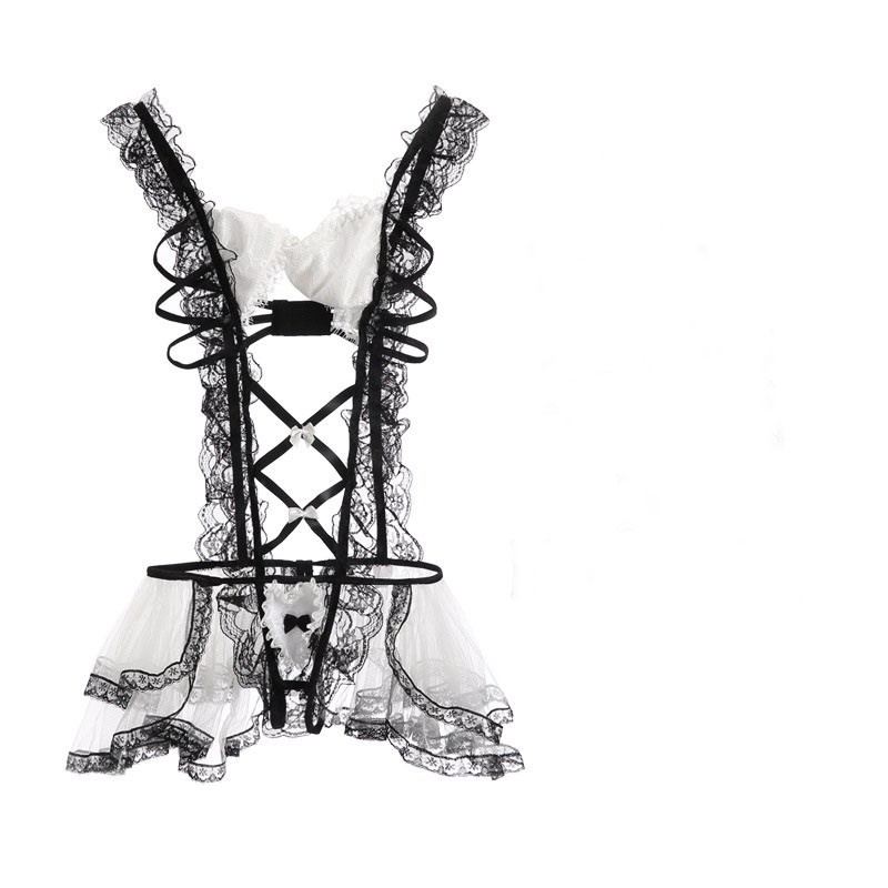 d1976 Sexy Lingerie Wanita Seksi Cosplay Kostum One-Piece OFL-F526