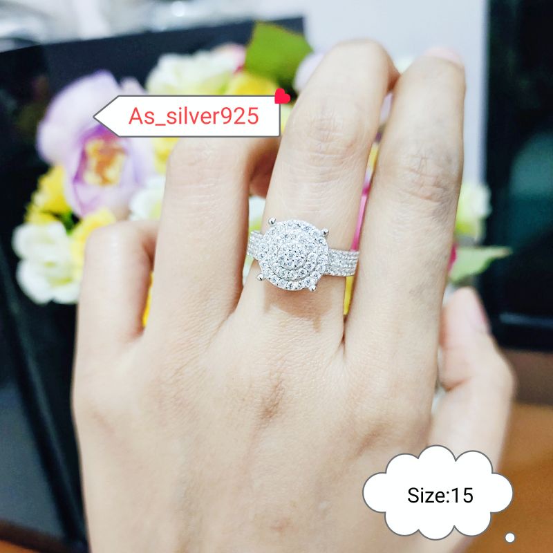 CINCIN PERAK MODEL CRTIER ANEKA VARIASI ASLI SILVER 925 LAPIS MAS PUTIH -RING FASHION WANITA
