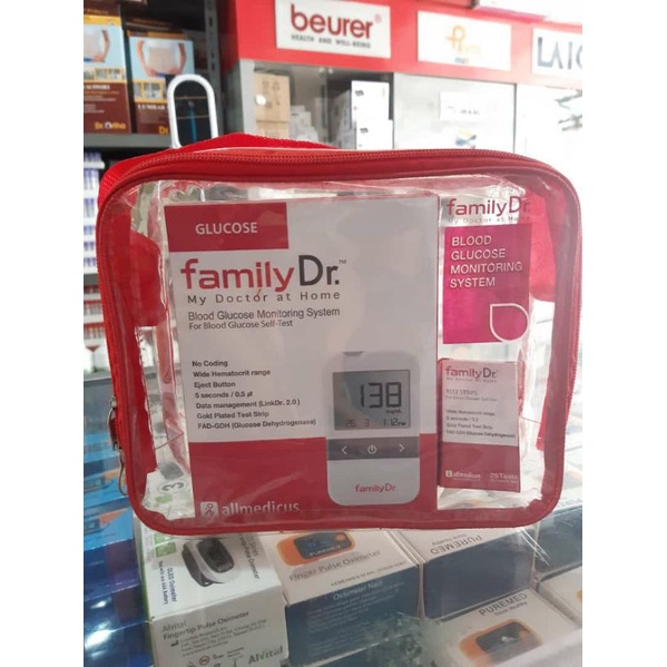 FamilyDr Glucose / alat tes gula darah / FamilyDr tes gula darah / FamilyDr
