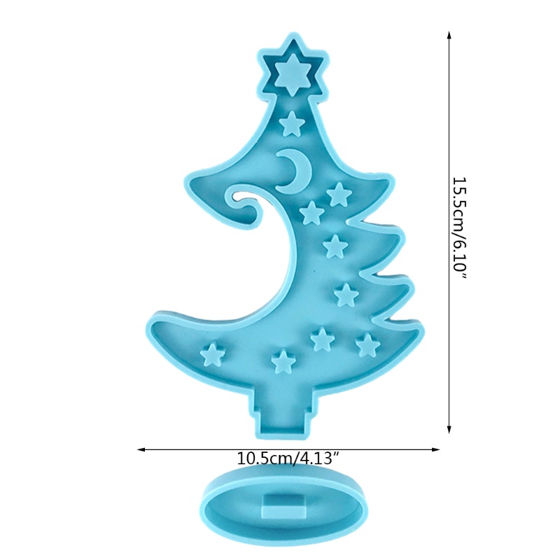 Siy Cetakan Resin Epoksi Bentuk Pohon Natal Bahan Silikon