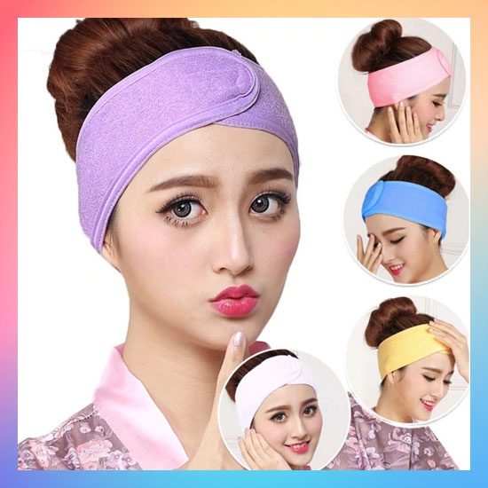 Headband Mandi Head band Facial Lucu Bando / FACIAL HEADBAND BANDO MANDI / BANDANA MURAH