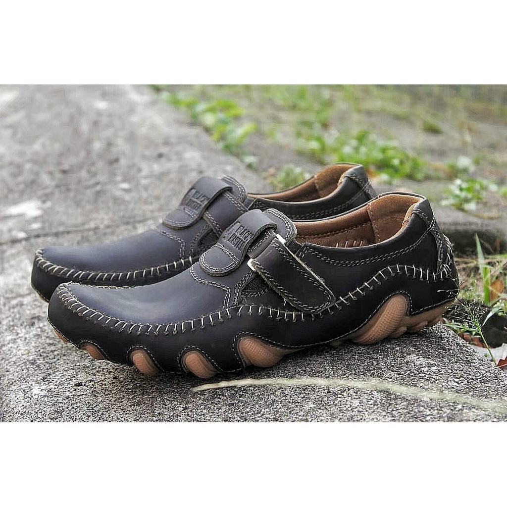 ABRHM X BUFON Sepatu Slip On Pria Sepatu Pria Casual Kulit Asli Original Sepatu Kerja Cowo/Cowok Ori