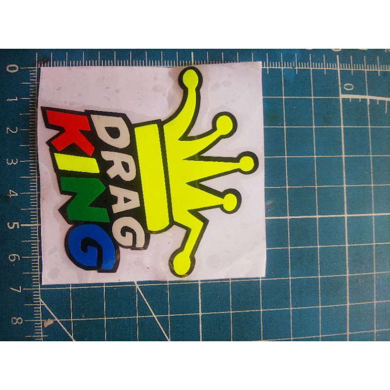 stiker cuting DRAG KING (A12)