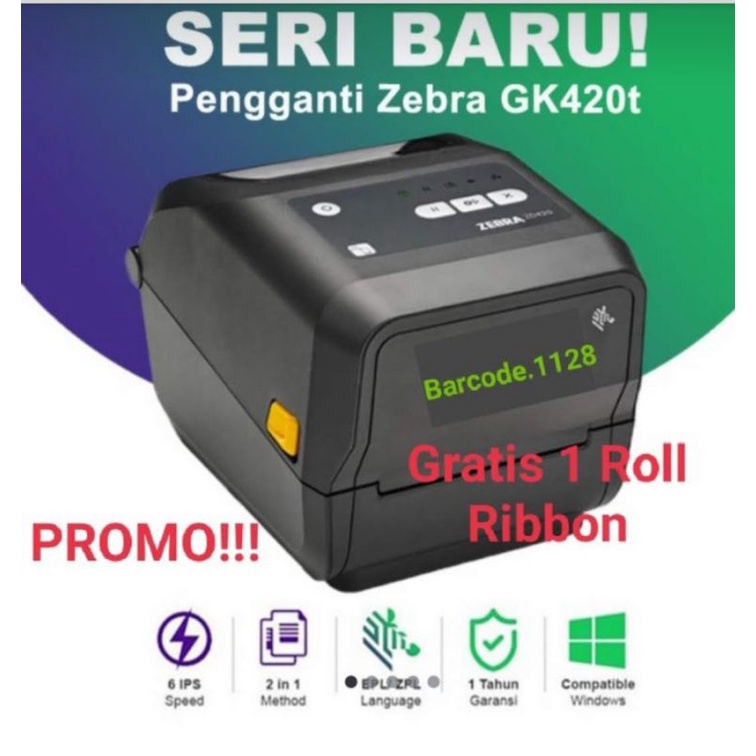Jual Printer Barcode Zd420 Pengganti Zebra Gk420t Handalraja Mini Printer203dpi Shopee 4469