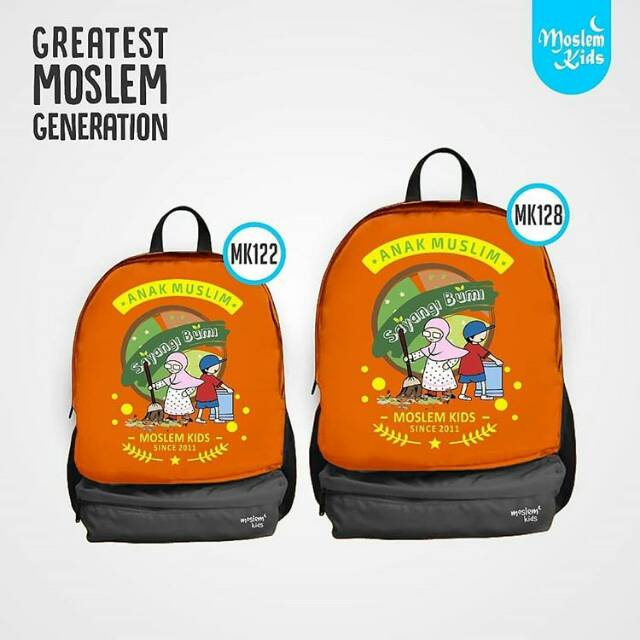 Tas anak muslim - moslem kids - backpack large sd smp