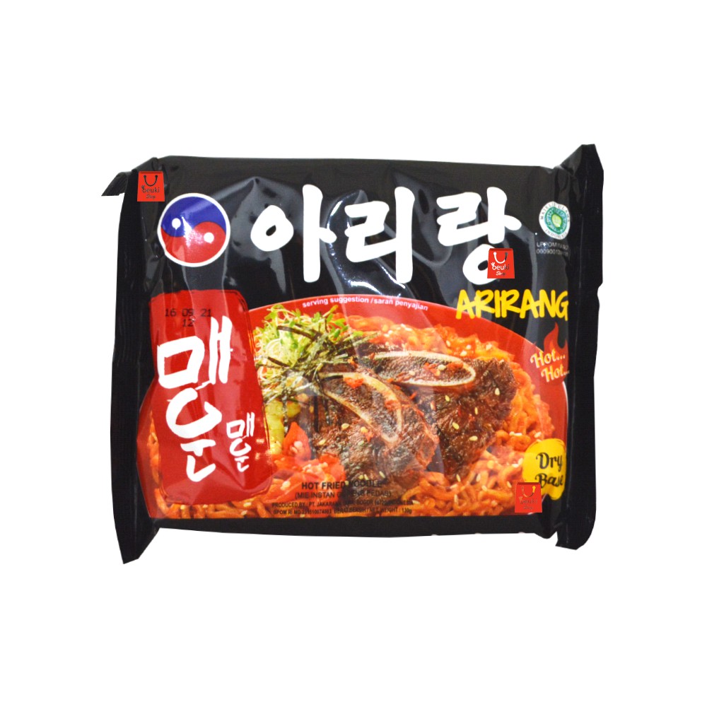 

Arirang Hot Fried Noodle Mie Instan Goreng Pedas Ala Korea Dry Base Eceran - 130gr