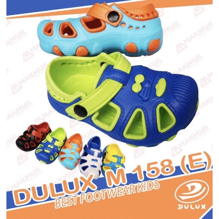 sepatu karet anak unisex dulux 158E / sepatu warna / sepatu rumah / sepatu wedges