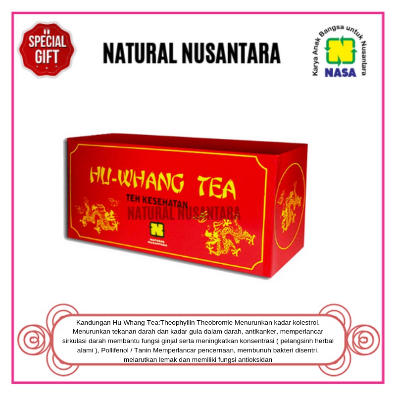 

Hwang Tea NASA Original / Huwang Tea / Teh Herbal / Menurunkan kadar kolestrol /. Menurunkan tekanan