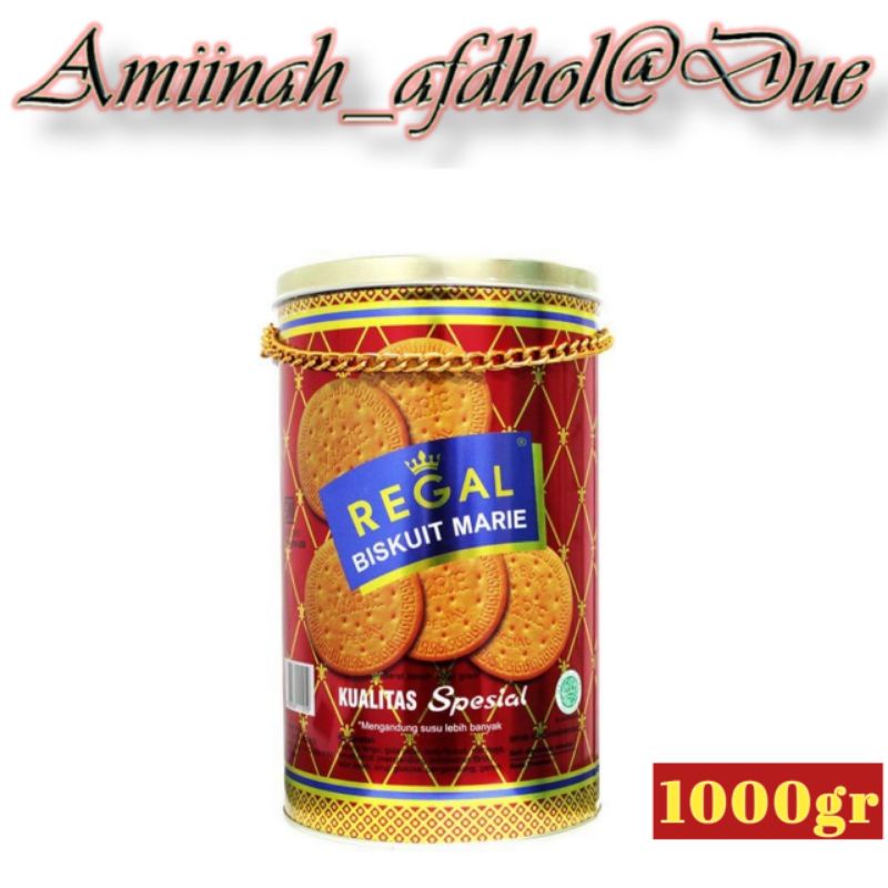 

REGAL Marie Biskuit Kaleng [ 1000gr ]