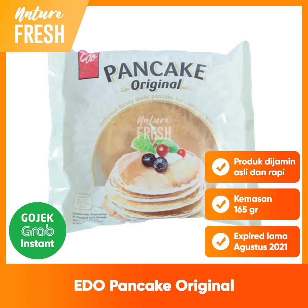 Edo Pancake Original Siap Saji - Kue Panekuk Beku Instant Siap Saji