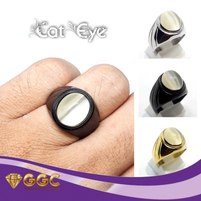 Cincin Batu Opal Cat Eye Original