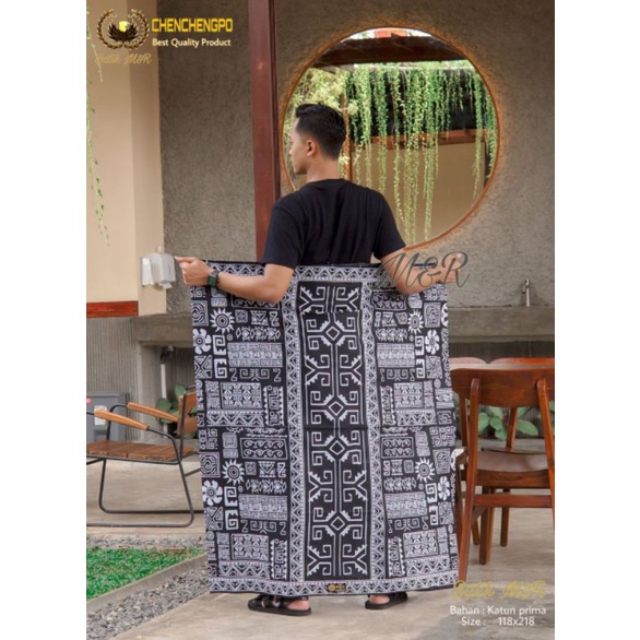 New Sarung Batik Motif Etnic Kalimantan Labirin Kuno Motif
