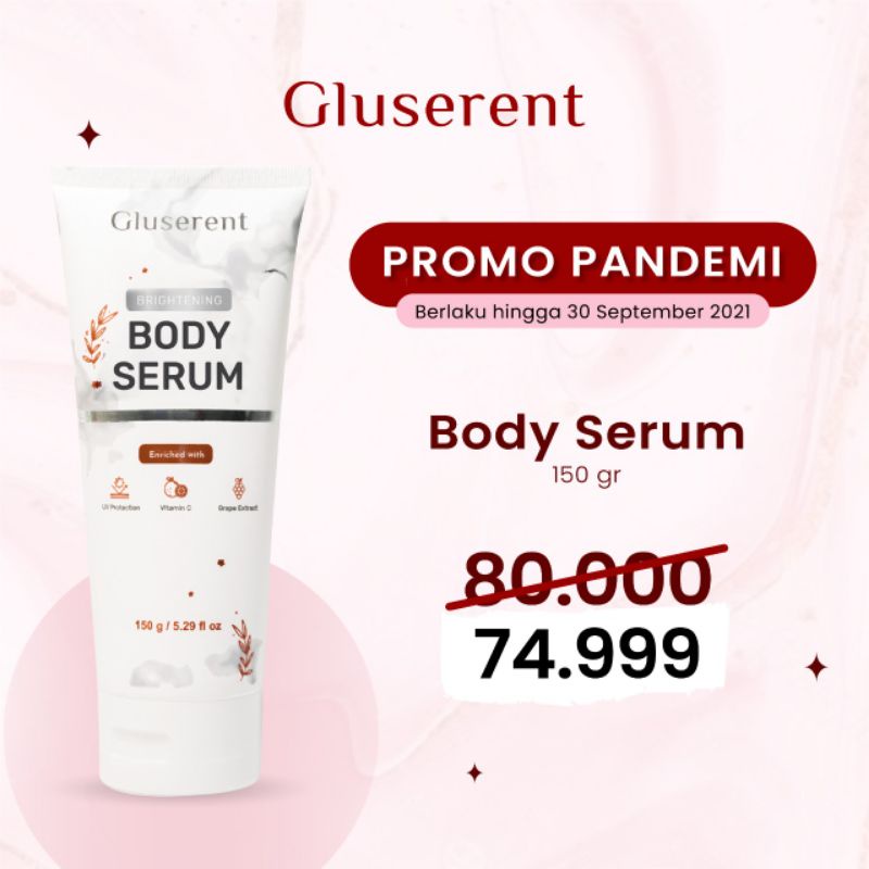 BODY LOTION BODY SERUM GLUSERENT PEMUTIH &amp; PELEMBAB ALAMI BPOM