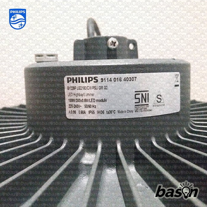 PHILIPS BY239P 150W LED180 220V IP65 - SmartBright LED Highbay G4