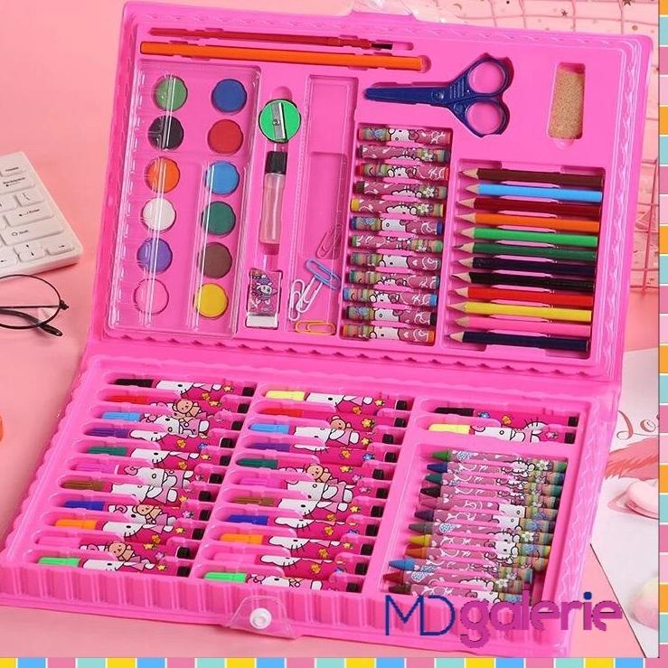 

Big Sale Stationery set pensil crayon cat air perlengkapan sekolah menggambar anak isi 86 500GR