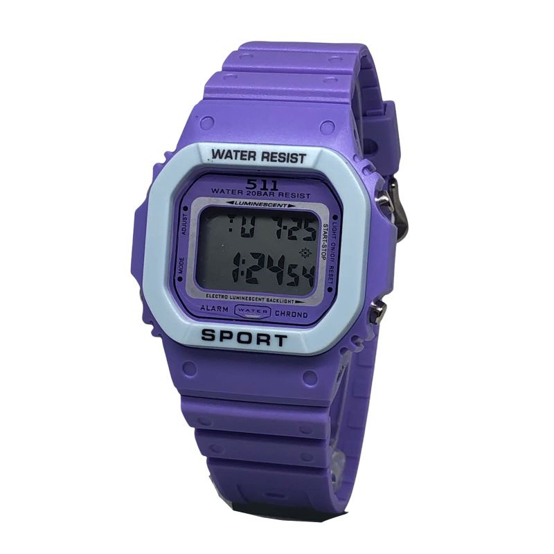 jam tangan wanita Digital 511 Sport / jam tangan pria Digital 511 sport rubber