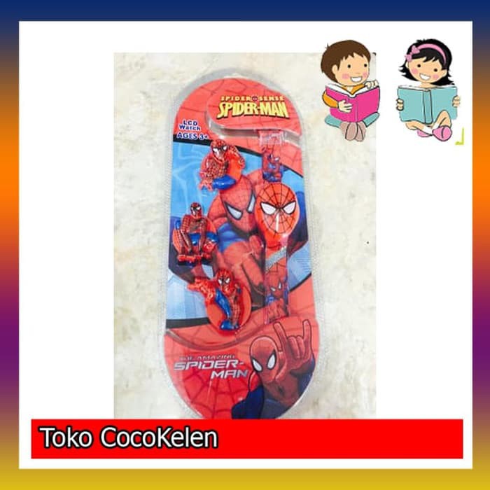 JAM TANGAN ANAK SPIDERMAN  JAM TANGAN KEPALA SPIDERMAN