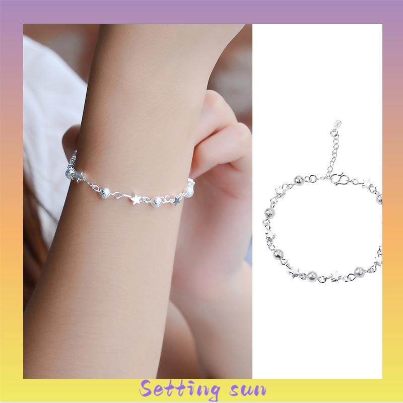 Manik-manik Pasir Gelang Bintang Kecil Gelang Kaki Fashion Pentagram Girls Jewelry TN