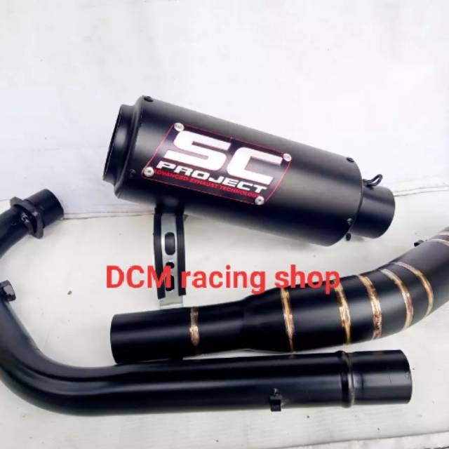 TERMURAH KNALPOT RACING/KNALPOT SC PROJECT FULL BLACK DOP/KNALPOT SC PROJECT/KNALPOT NEW CB150R