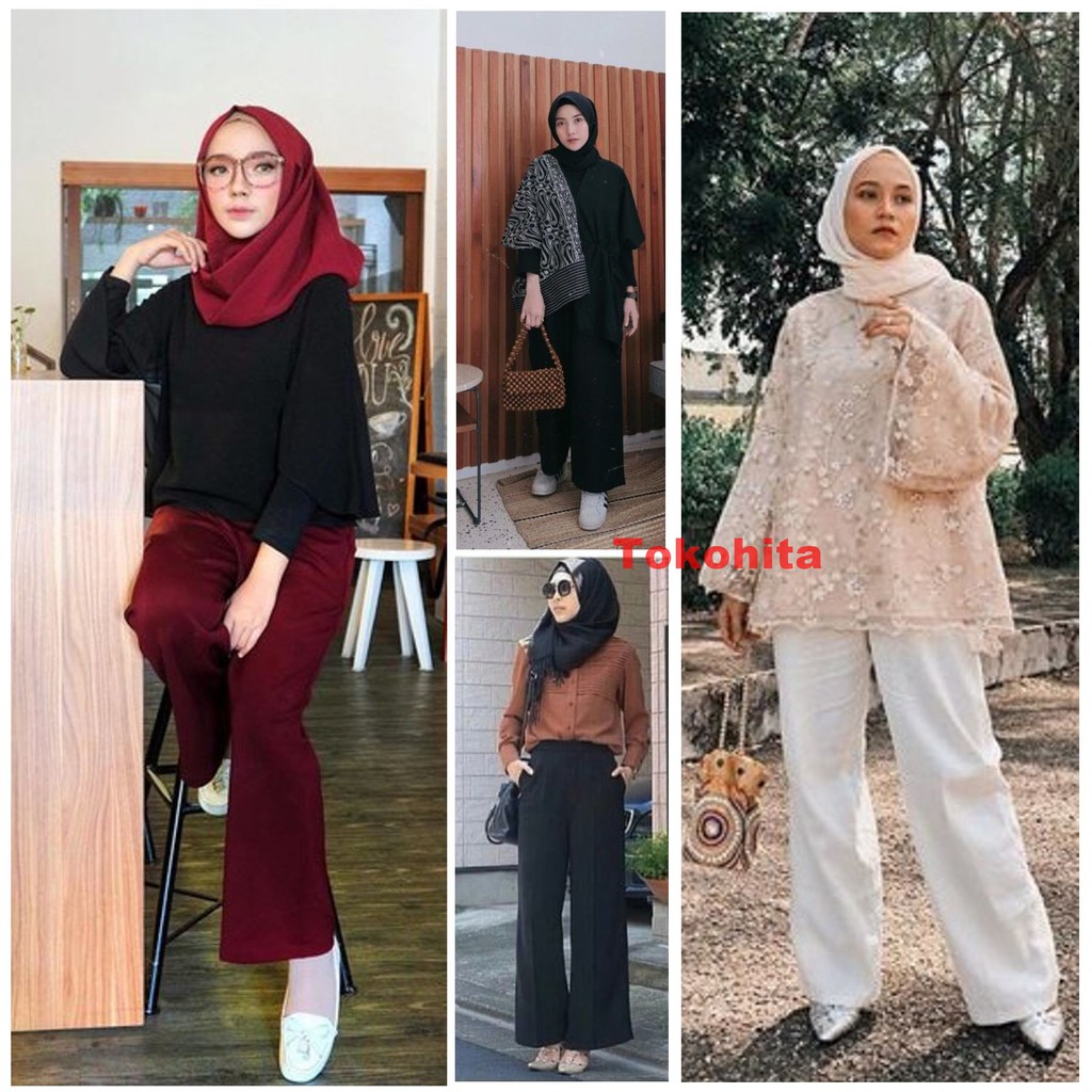 Morashop Kulot Panjang Bahan Scuba Fit to XL-1